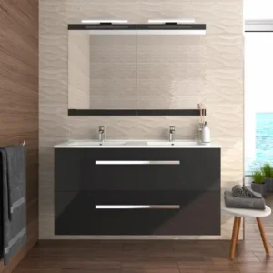 Mueble bano 120 roma negro