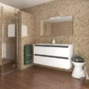 Mueble baño 120 sin tirador gris