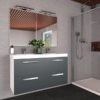 mueble de bano 120 barato Nora gris